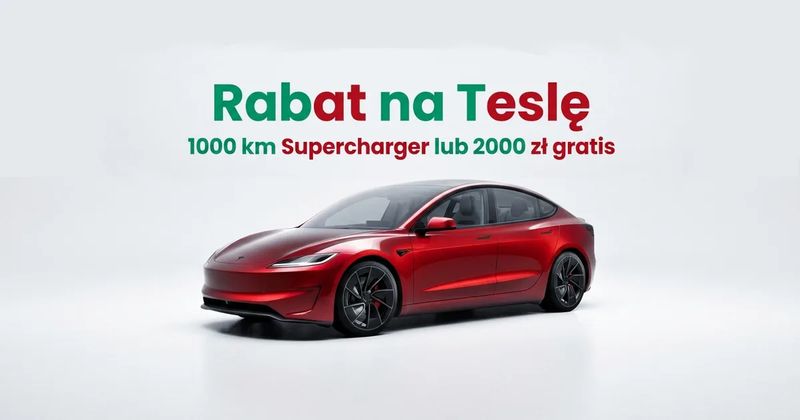 Tesla rabaty i promocje 2026 - referral, leasing 0%, bonus za wymianę